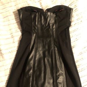 Full Zip Black mini dress by Guess